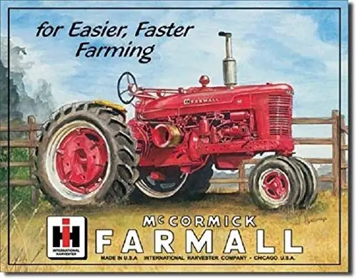 Tin Sign For Farmall Model M Tractor IH Fast Farming Equipment Retro Vintage Look Metal Sign 8x12in sign sign sign sign