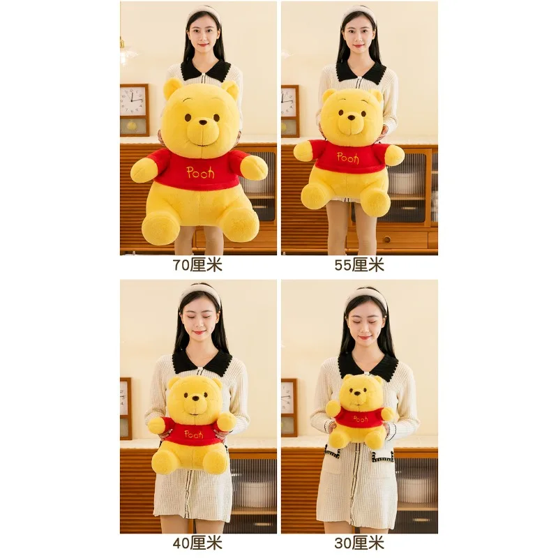 Disney-Jouets en peluche Winnie l'Ourson pour filles, elfe en peluche, dessin animé mignon, ours au beurre, cadeau d'anniversaire, 30 cm, 40cm