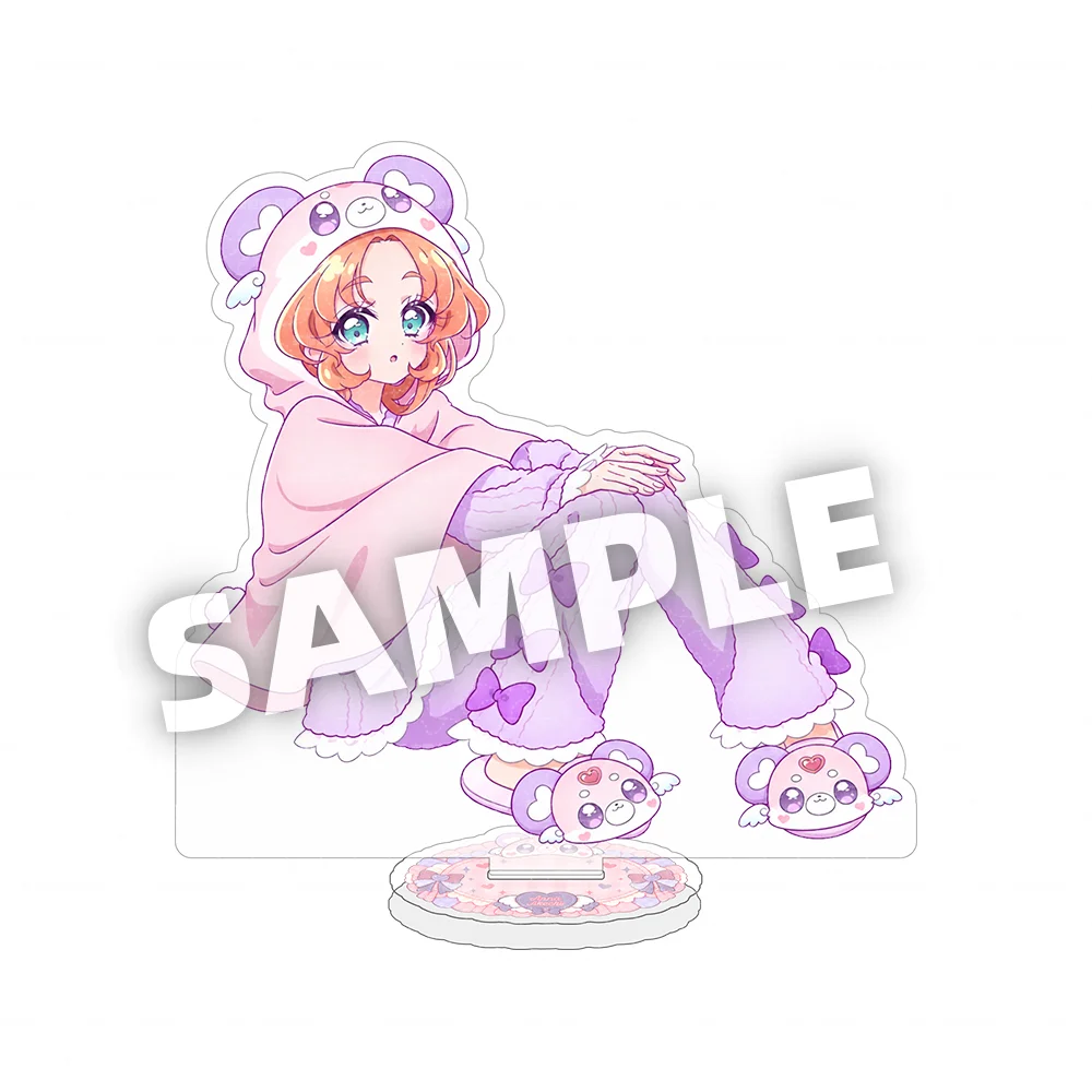 Detective Pretty Cure Acrylic Keychain Stand Pajama Ver Cure Arcana Answer Mystic Eclair Anime Desk Decor Collectible Gift