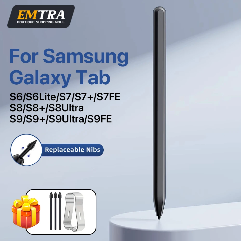 قلم لوحي من EMYRA قلم لمس S قلم لهاتف سامسونج جالاكسي تاب S8 S9 S9FE S7 FE S6 Lite S7 + S8 + قلم لمس
