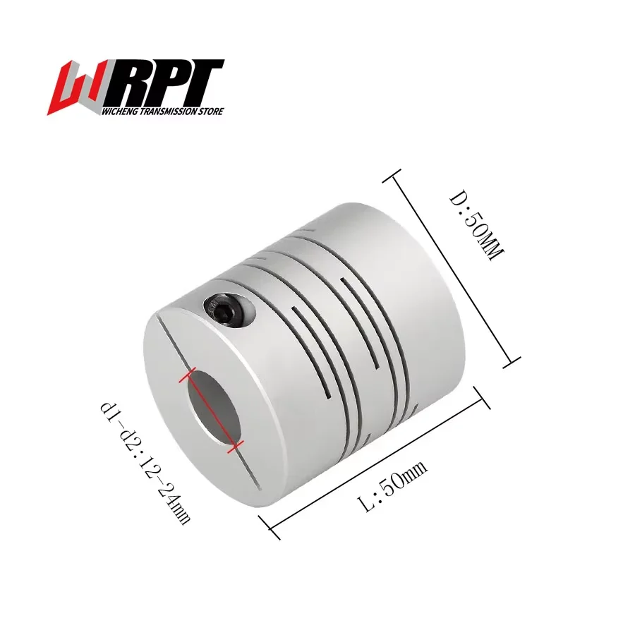 CIC Coupling Aluminum Alloy Parallel Line Coupling Clamping Groove Flexible Coupling CIC-50X50 CNC Transmission Driving Parts
