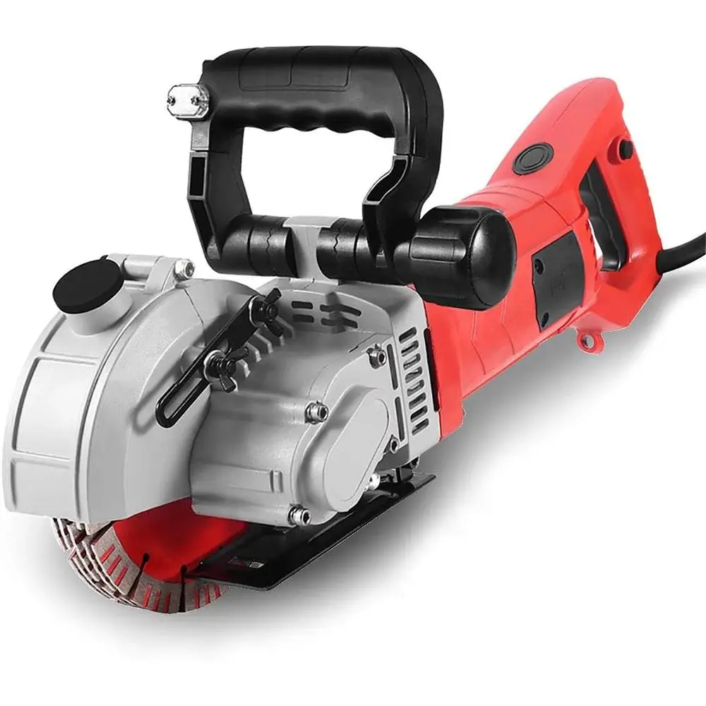 

Wall Grooving hine, Channels Cutter, Concrete Cutting hine or Cutting Slotting Marble Concrete s 110V(Red)