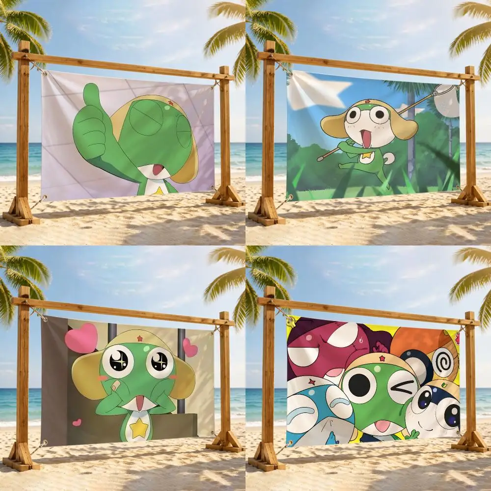 K-keroro Animation Film Flags Flag Tapestry Outdoor Decor Flaga Decorative Home Objects Barber Shop Decoration