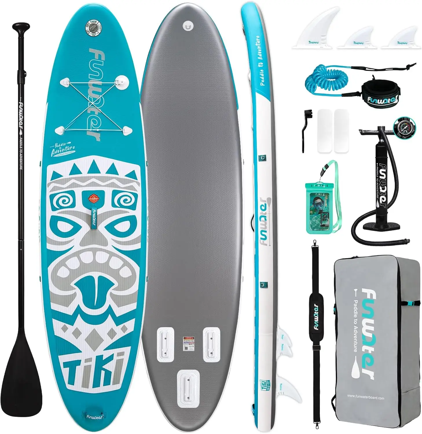 Inflatable Ultra-Light Stand Up Paddle Board for All Skill Levels with Premium SUP Paddleboard Accessories,Non-Slip Com