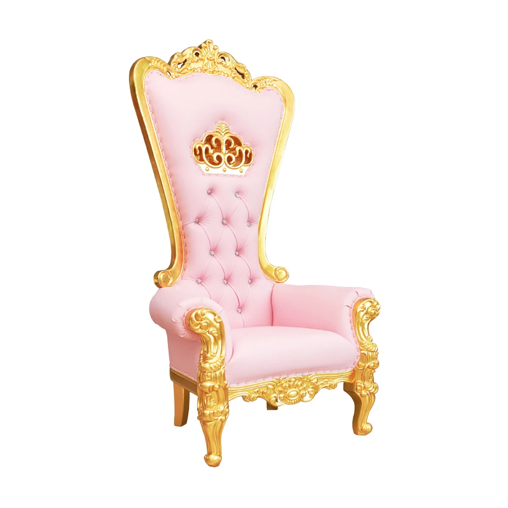 

Wholesale High Back Wedding Event Queen Pink King Seat Luxury