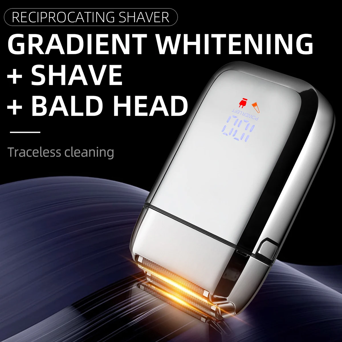 KIKIDO KK-S13 Rechargeable Metal Housing Rechargeable Electric Shaver For Men Hair Beard Electric Razor Bald Shaving Machine