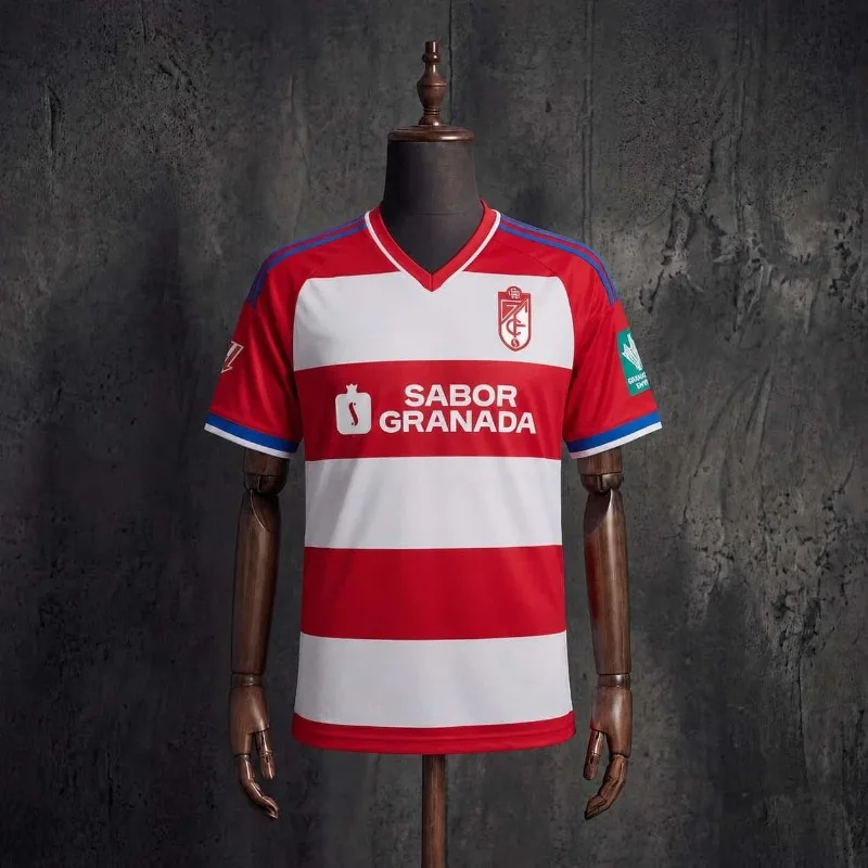 New 2026 Granada CF 26-27 Season Home & Away Jerseys – Men's Breathable Short-Sleeve Sports/Casual T-Shirt (Family Matching)