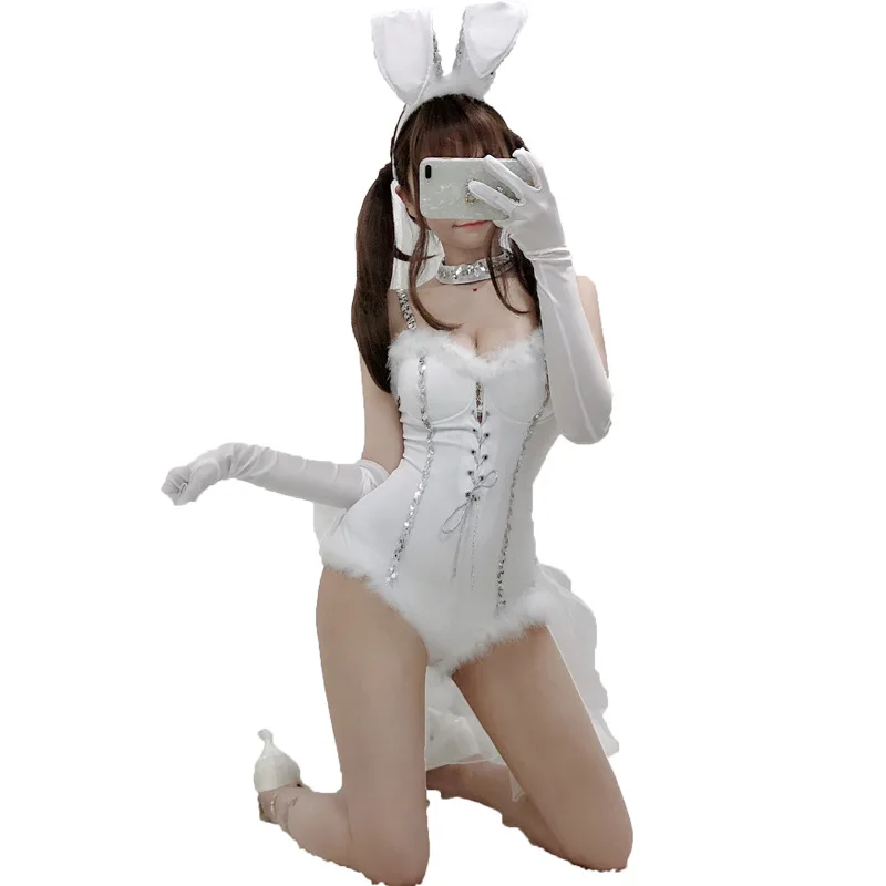 Sexy Rabbit Girl Outfit Adult Dance Performance Costume New 2025 loween Costume Chinese Production Summer 2024 Stage Wear