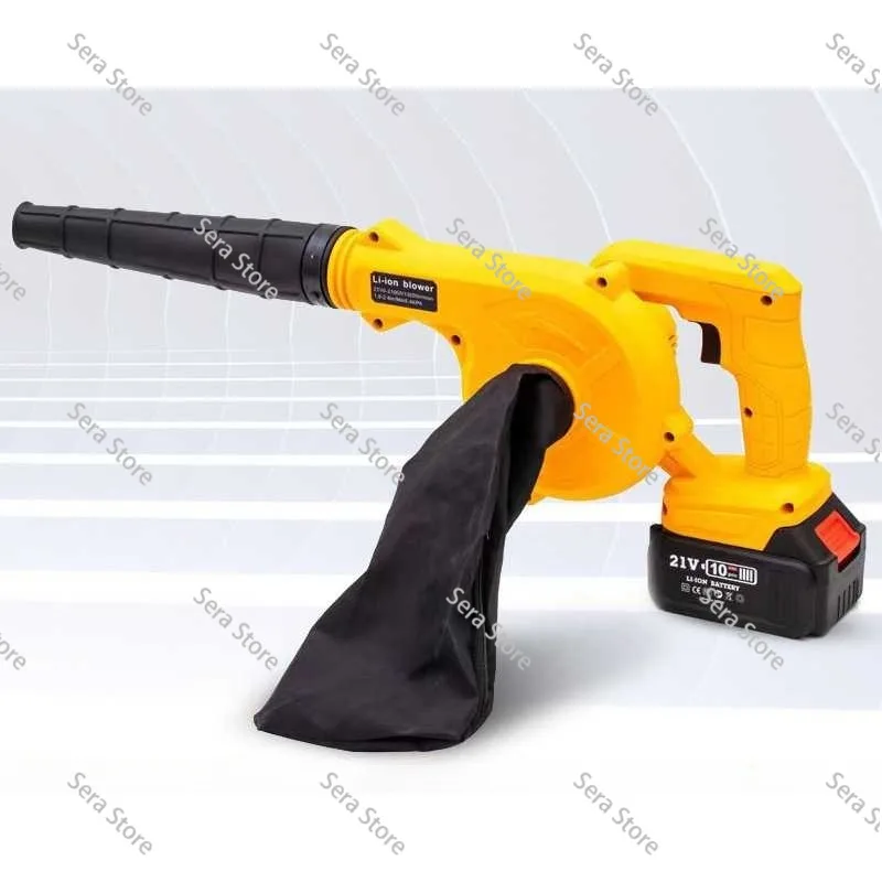 High-Power Industrial-Grade Household Lithium Battery Blower, Dual-Use for Blowing Dust and Leaves, Rechargeable