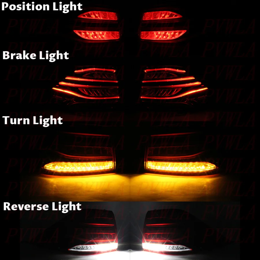 Outer Side LED Tail Light For Benz W166 GLE320 GLE350 GLE400 GLE500 2016 2017 2018 2019 Rear Brake Lamp Car Accessories