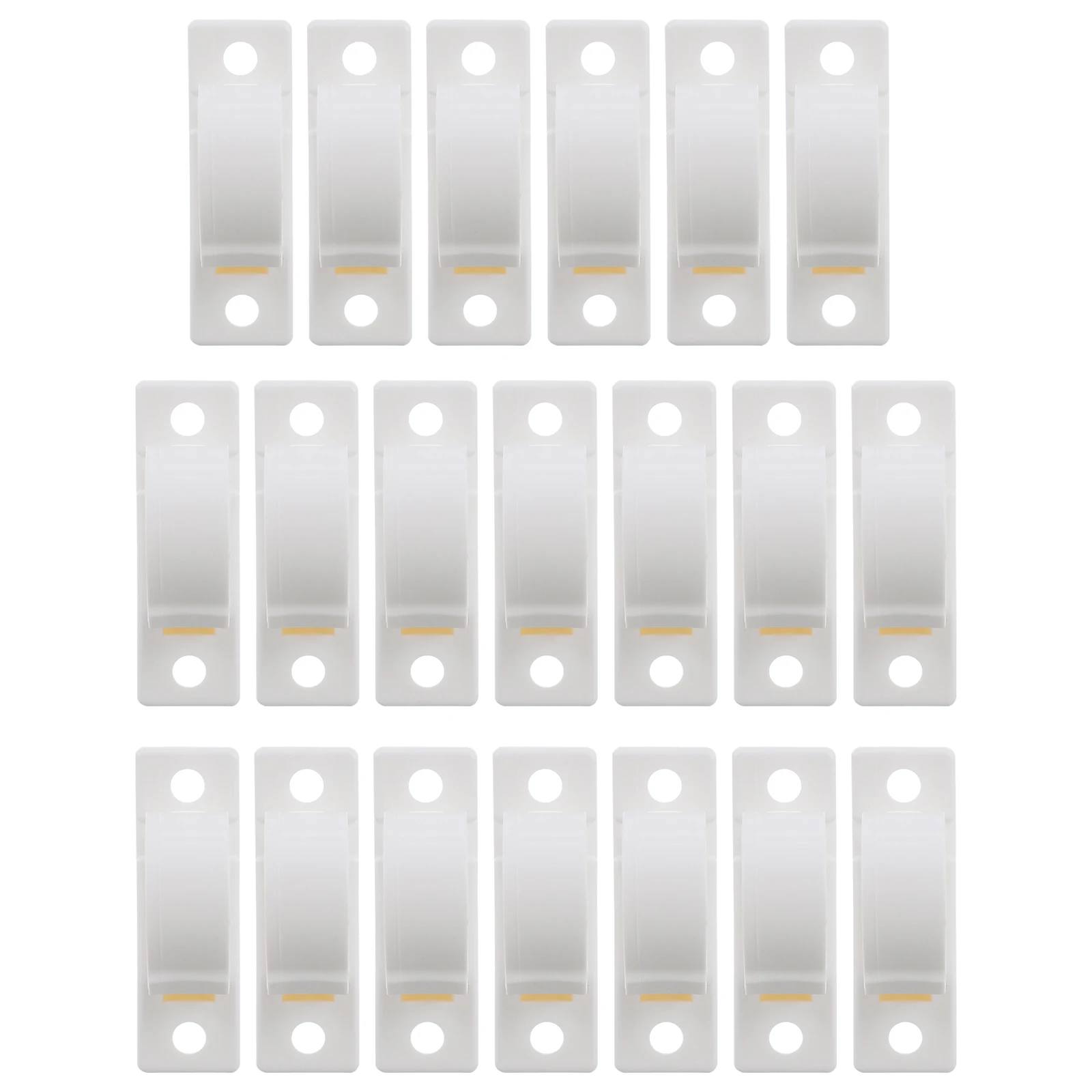 

20 Pcs Cable Management Clip Cord Household Fixation Clips Self-adhesive Plastic Clamps Organizer
