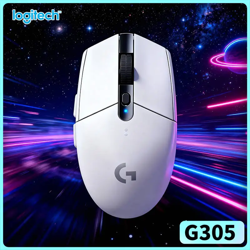 G305 Gaming Mouse with Logitech Tech, 12000 DPI HERO Sensor, 6 Custom Buttons, 250h Battery, LIGHTSPEED, PC Mac Compatible