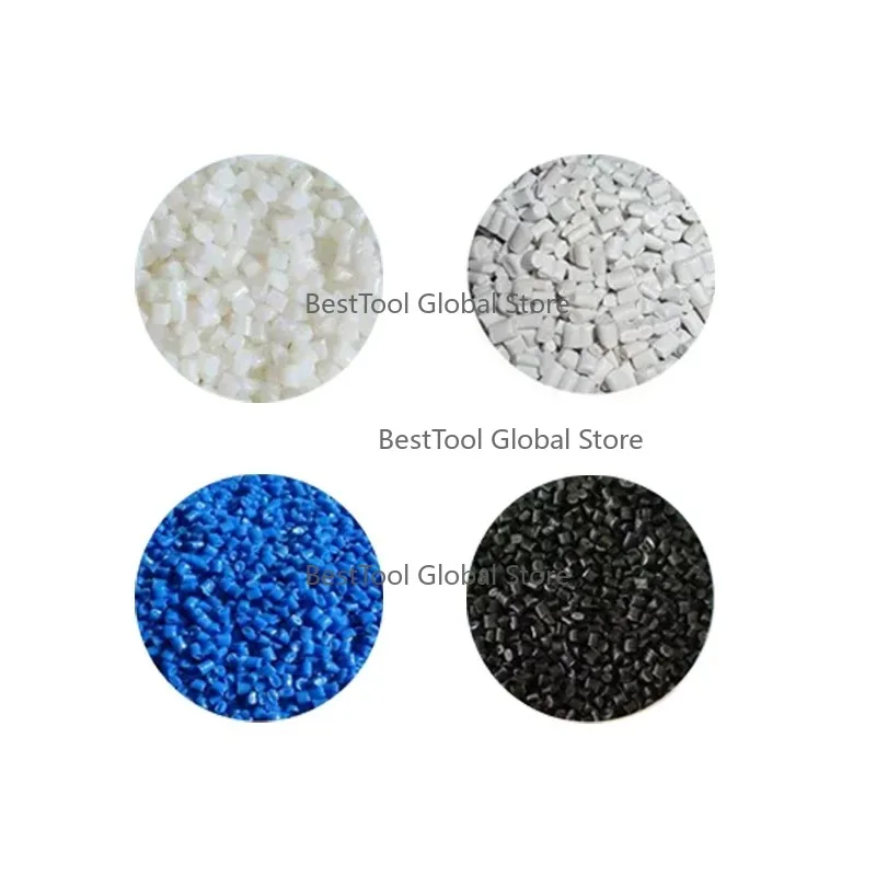 Mi-ni Type Small Plastic Pelletizer Air Wind Cooling Recycling Machine For HDP-E P-P L-DPE With Single Screw Des-ign Gea-rbox