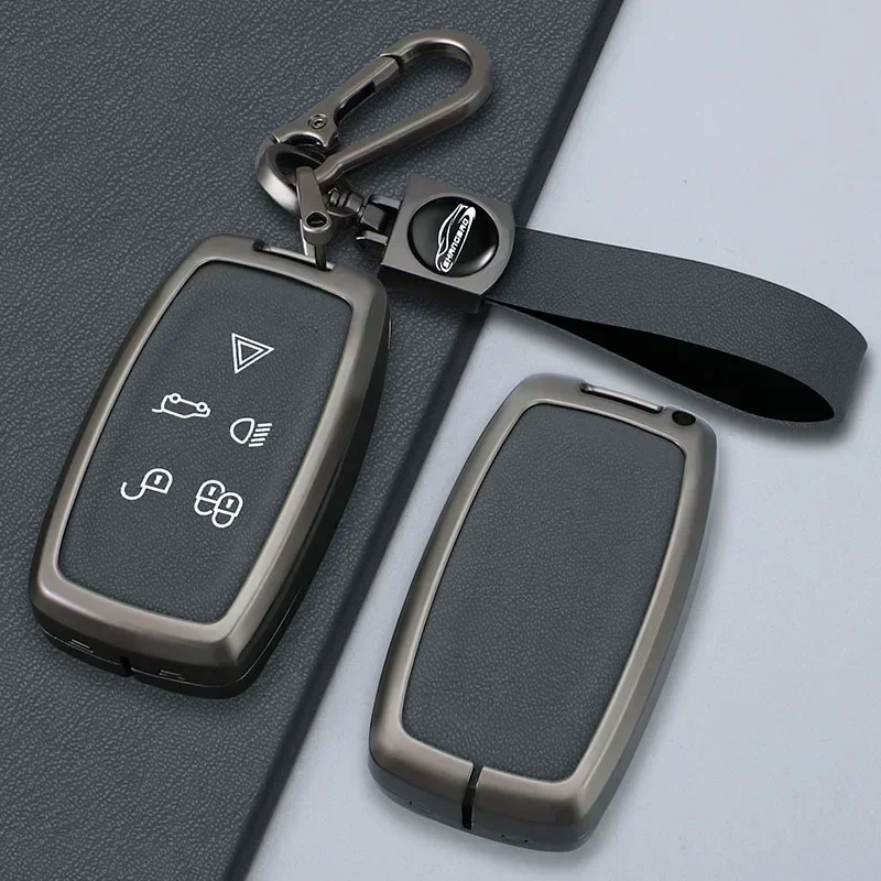 

Fashion Car Key Case Cover For Land Rover Range Rover Sport Discovery 3 4 Elander 2 Evoque Car Accessories Holder Shell Keychain