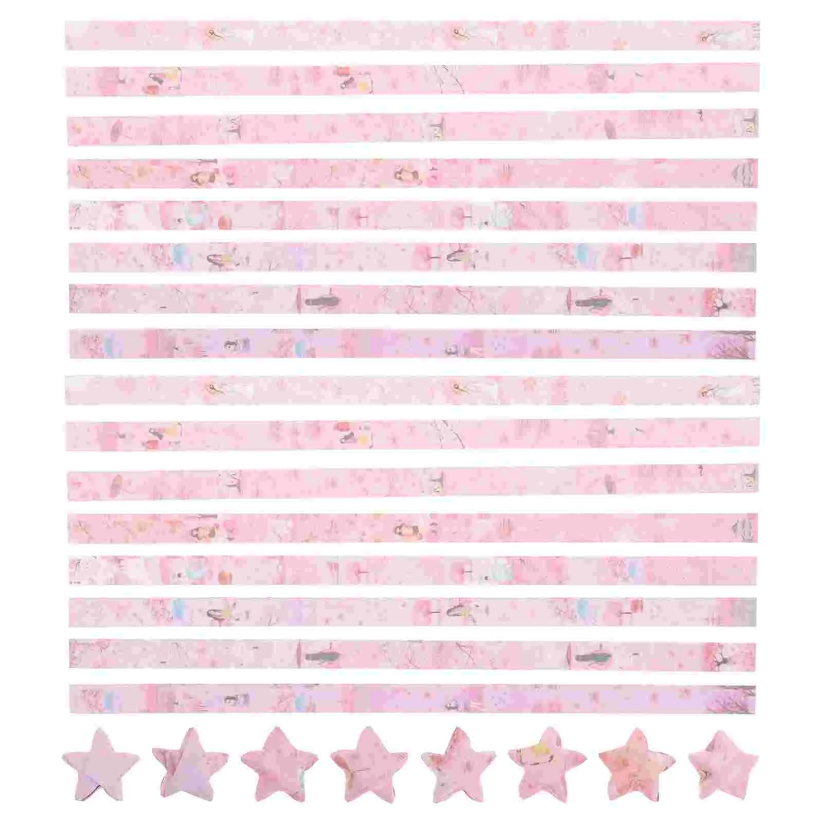 540 Pcs Origami Paper Stars Square Party Festival Folding Strips Students Child