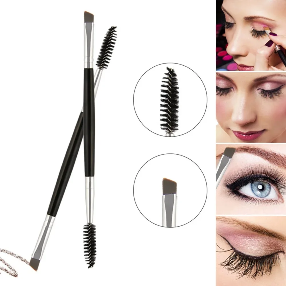 1 Pcs Eyelash Eyebrow Brush Double Head Brush Eyelash Eyebrow Cosmetics Beauty Tools Eywlash Eyebrow Lip Eyeshadow