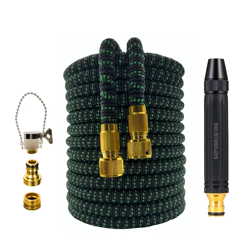 Flexible Garden Hose 25FT-100FT Extensible Magic Hose Courtyard Irrigation Watering Water Pipe Wash Car High Pressure Water Gun