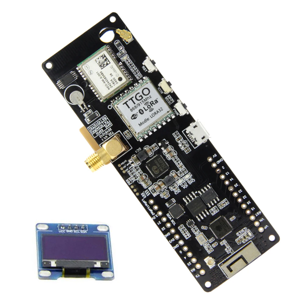 T-Beam V1.2 ESP32 433/868/915/923 MHz WiFi Bluetooth Modul ESP32 GPS NEO-6M SMA 18650 Batterie Halter mit OLED