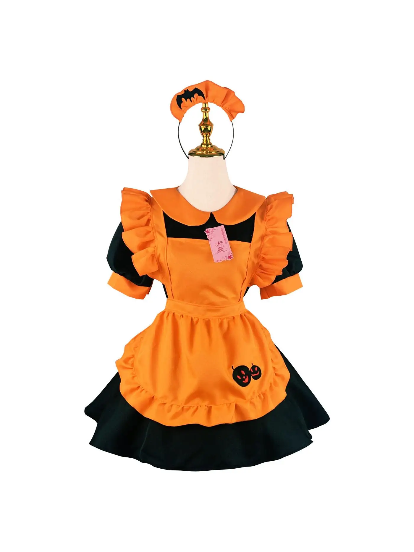 أزياء الهالوين للبالغين، أزياء خادمة اليقطين المطرزة، أزياء الخفافيش السحرية النسائية التقليدية للمسرح الصيني