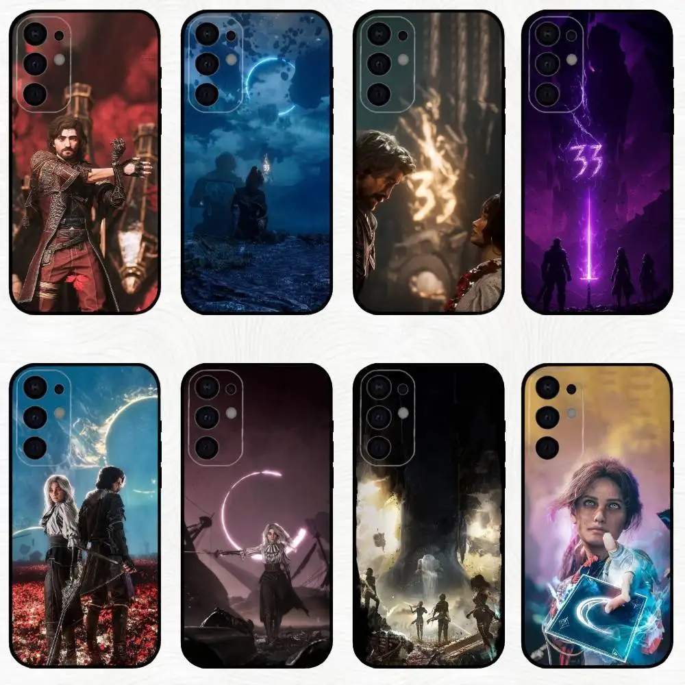 

Clair O-Obscur Expedition-33 Phone Case For Samsung S25,S24,S23,S22,S21,S20,Plus,Fe,Lite,Others Black Cover
