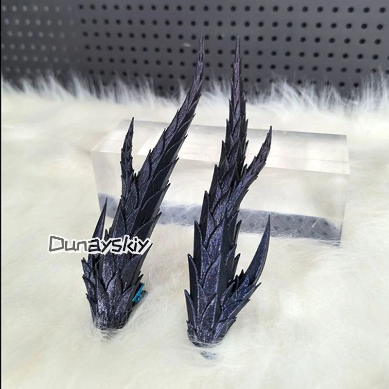 CosplayAorun التنين القرن تأثيري الدعائم فيلم NEZHA2 تأثيري الدعامة 25 سنتيمتر قرون التنين الأزرق هالوين الدعامة ل Com