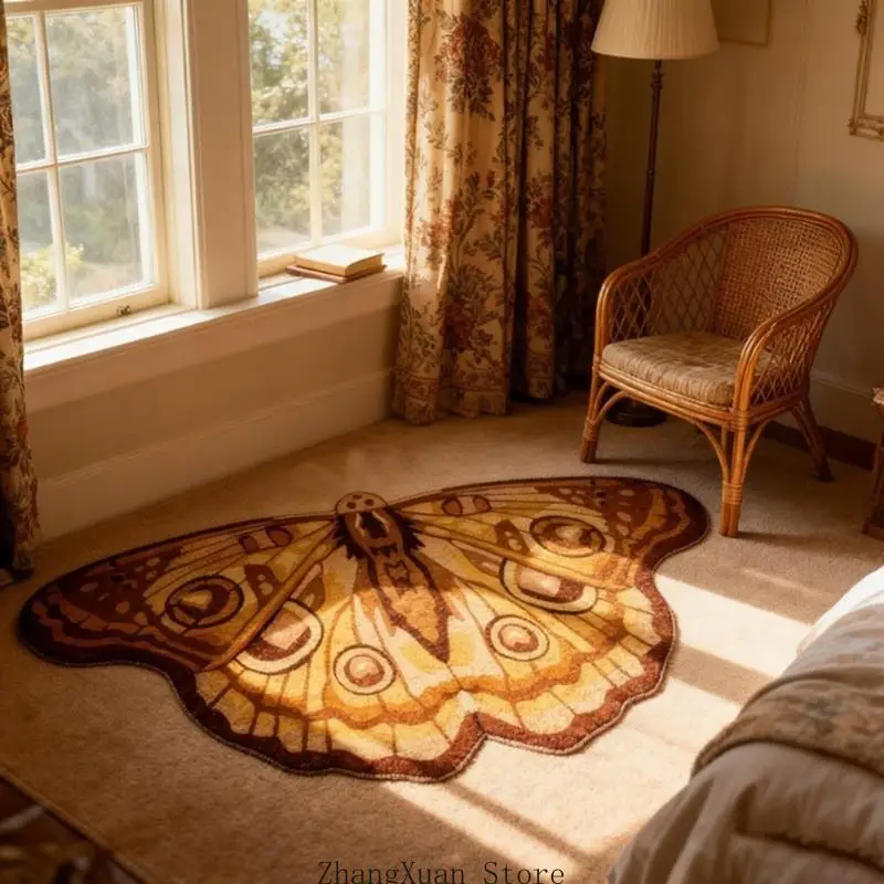 Schlafzimmer-Akzent-Schmetterlingsteppich 23,62 x 35,43 Zoll, Bodenbelag mit weicher Oberfläche für den Eingangsbereich – Detail 5