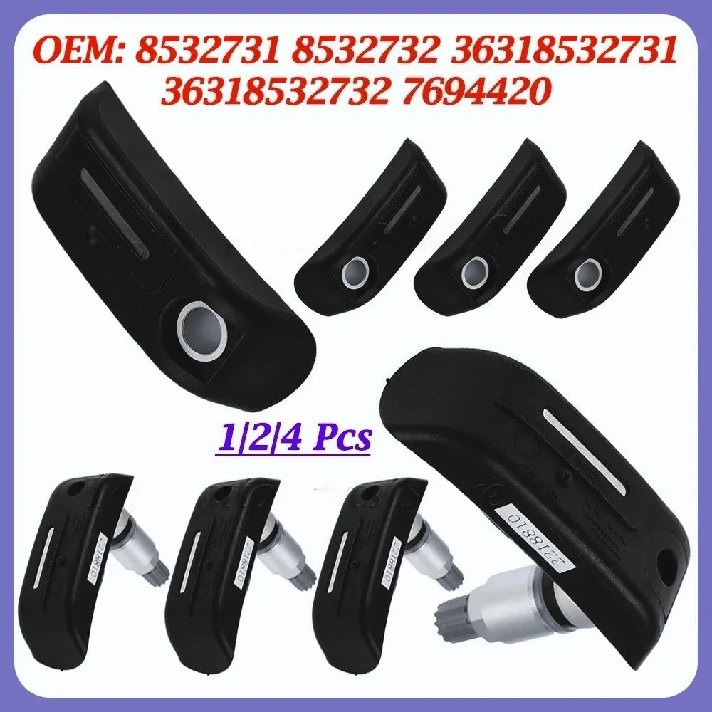 1/2/4 piezas para motocicleta BMW 8532731 8532732   Sensor  control  presión  neumáticos lanteros y traseros 36318532731 3631853