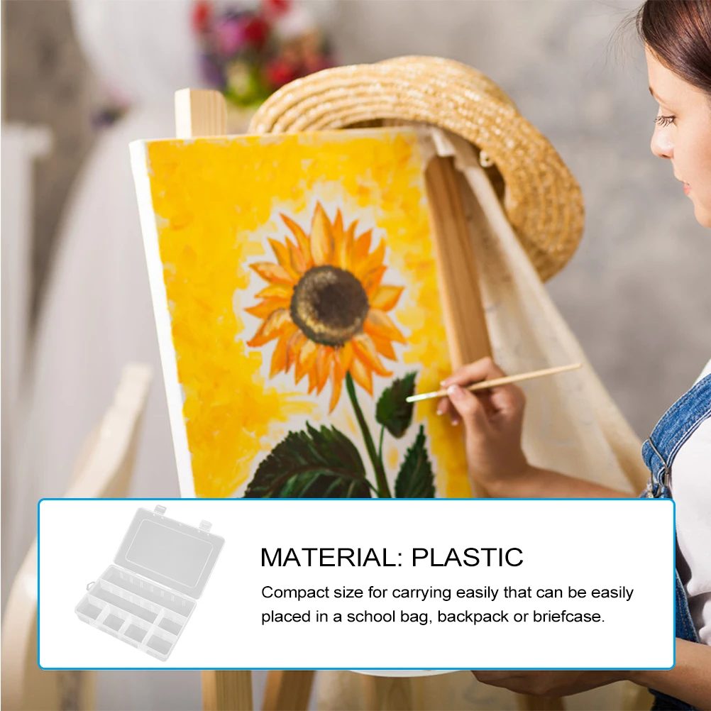 

2 Pcs Pencil Case Crayon Storage Large Capacity Earrings Cases for Secondary School Plastic Pens Stationery Student