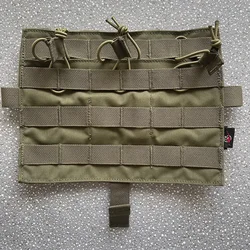 Tactical MOLLE Panel TRI Pouch for AVS JPC2.0 Detachable Front Flap Plate Carrier Vest Front Panel Airsoft Accessories