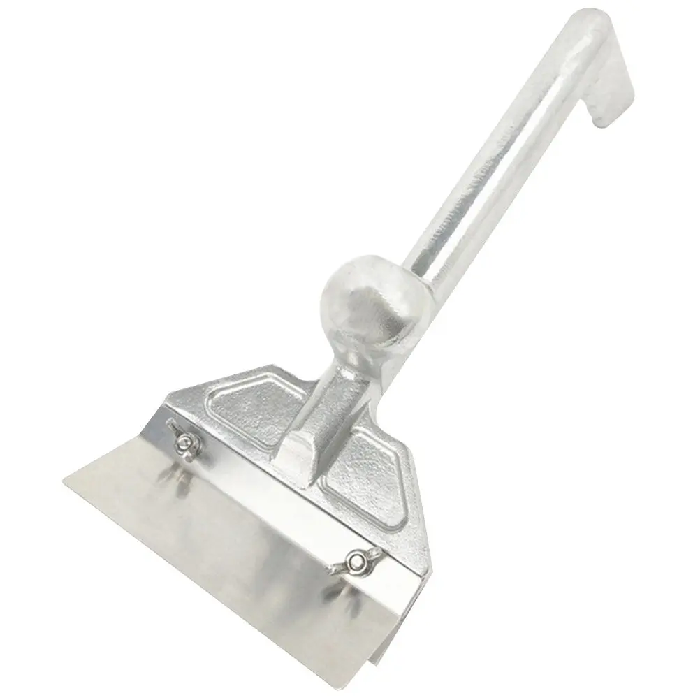 

Heavy Duty Stainless Steel Grill Scraper Ergonomic Handle Bbq Griddle Cleaning Tool Non-Stick Food Scraper for Steak Cooking Bbq