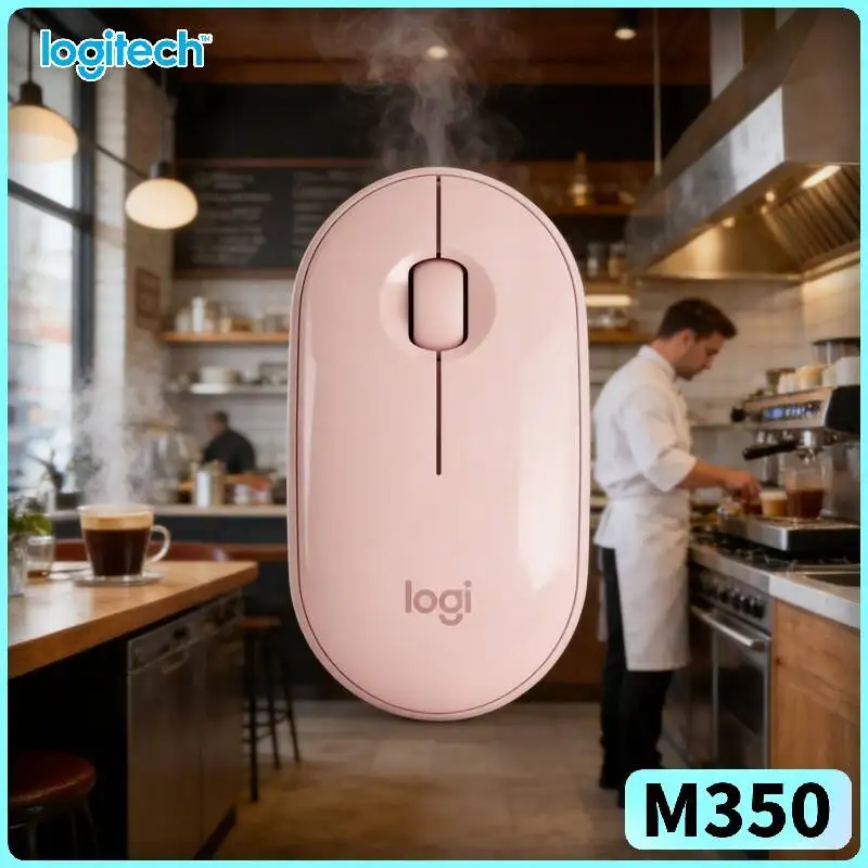 Logitech M350 Travel Quiet Mouse - Thin Build, Silent Clicks, 77g Light, 1000 DPI, Business Trip Companion Ready