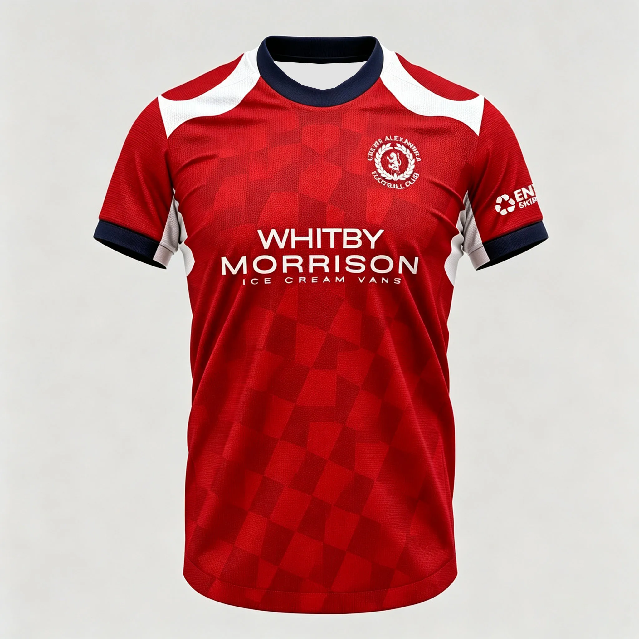 2026 Crewe Alexandra 3D-gedrucktes Fußballtrikot für Herren, Sommer, schnelltrocknend, kurzärmeliges T-Shirt, Familien-Partnerlook – Detail 3
