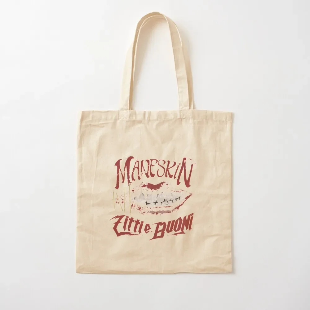 Maneskin T-shirt Tote Bag Portable shopping bag Women's bags tote bag screen