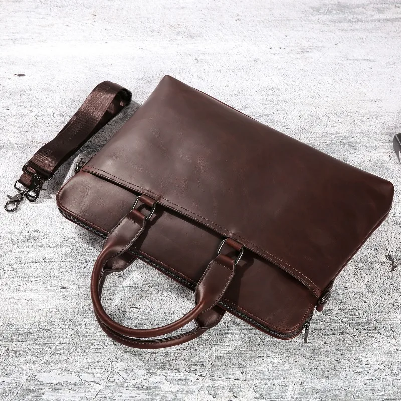 Fashion Men's Briefcase Business Commuter Laptop Bag For Men Handbags Large Capacity Laptop Bag Crossbody Bags Male Satchels