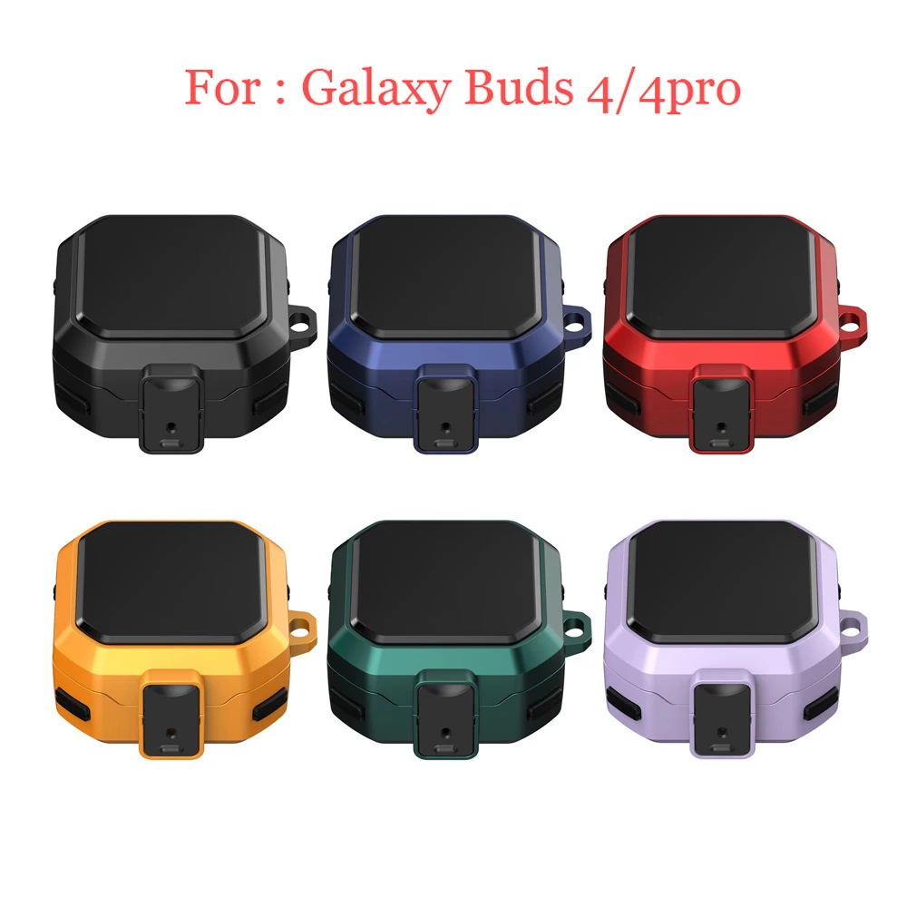 Earphone Protection Case For Samsung Galaxy Buds 4 / Buds 4 Pro Full Protection Shockproof With Keychain Accessories Cover Coque