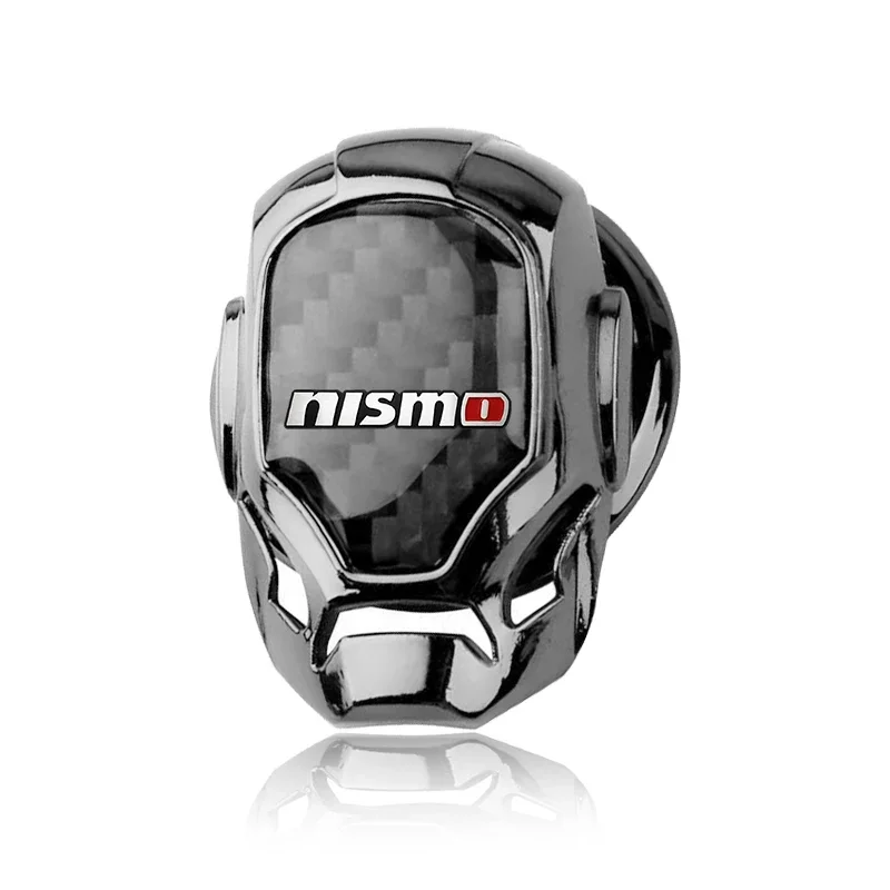 1pcs Car ONE-CLICK Start Buttons Protective Cover Decoration For Nismo Logo R34 GTR Nissan Tiida Sylphy Teana X-trail 1 2 Qashqa