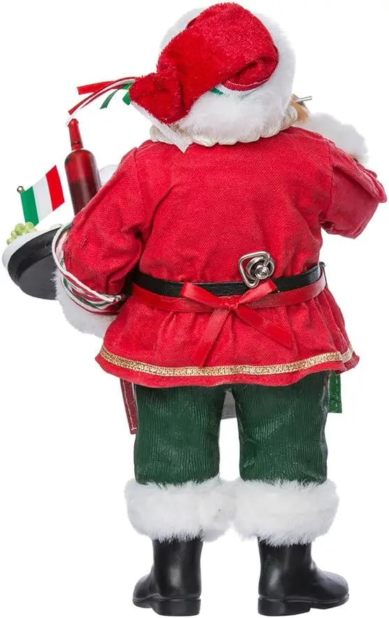 Kurt Adler Musical Fabriche Papai Noel Italiano, 10,5 polegadas