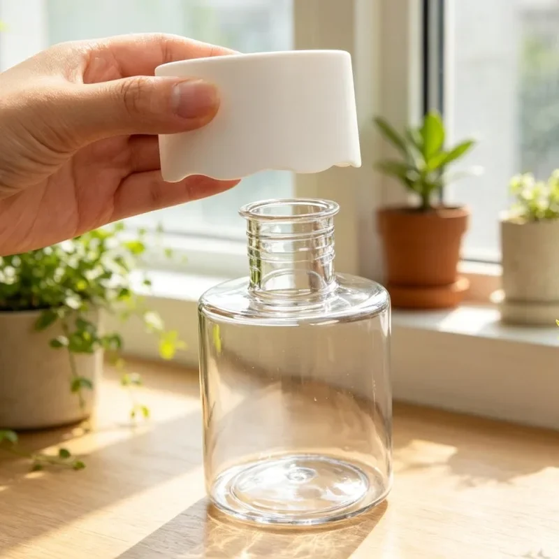 Mini Hydroponic Flower Pot Home Vase Decor Transparent Imitation Glass Soilless Plant Pots Green Plants Pot For Home Decoration