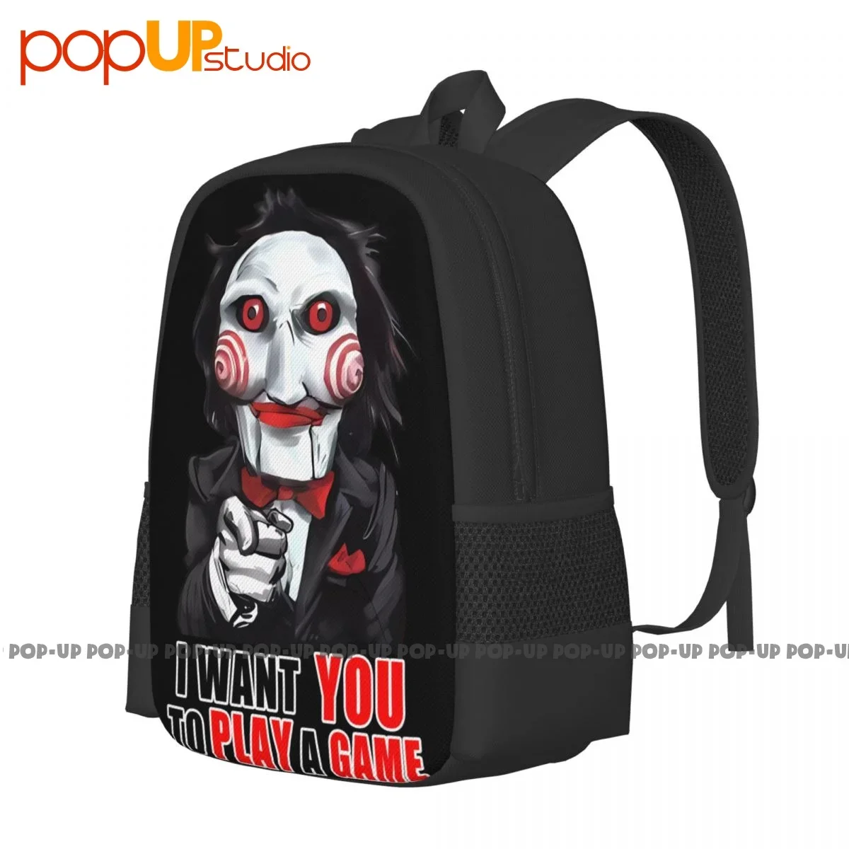 Saw Jigsaw Billy Puppet I Want You To Play A Game Backpack Large Capacity Print New Style Personalised Outdoor Running