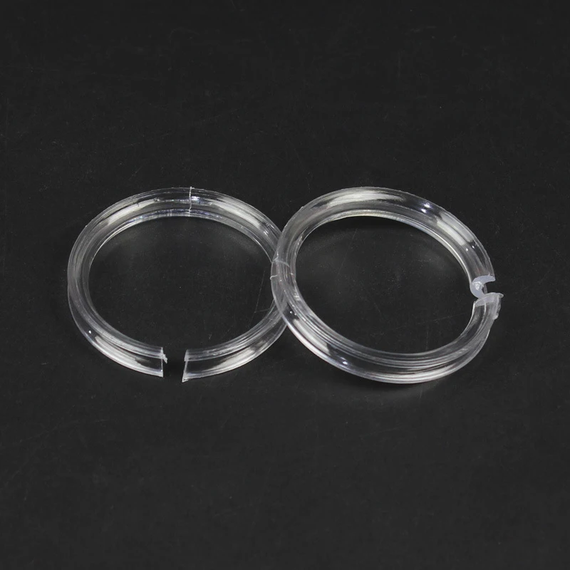 10Pcs Clear Acrylic Circle Jewelry Display Stand Rack Desktop Counter Organizer Holder Bracelets Jewelry Showcase Shelf Case