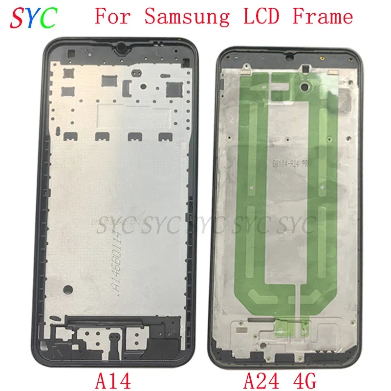 

Middle Frame Center Chassis Cover For Samsung A14 A145 A24 4G A245 Phone Housing Metal LCD Frame Repair Parts