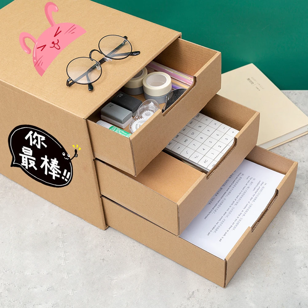 

Drawer Storage Box Folder Organizer Document Drawers Desktop Paper Organiser for Office
