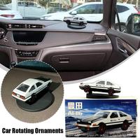 AE86 Auto Drift Rotating Alloy Car Model Turning Gyroscope Car Interior Center Console Classic Decorative Ornaments Holiday Gift