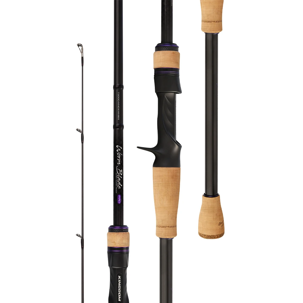 KINGDOM Worm Blade PRO Angelrute 1,9-2,13M Kohlefaser-Rute T1100G M40X M46X Fuji Guide Ultraleichte Spinn- und Wurfangelrute