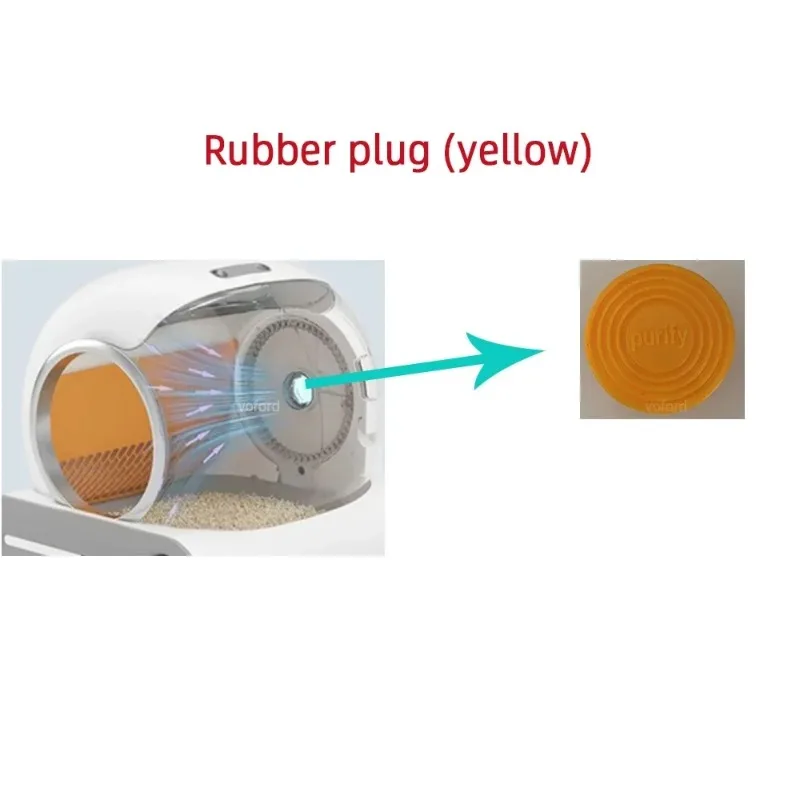 TONEPIE automatiche kakattenbak aksesoris, Ventilatiegat Bodemkapje, Rubberen Stop, kattendeur, Vervanging voor Kattenbak