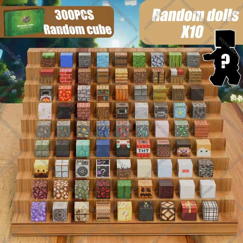 Magnetische Bausteine Mine World Magnet Cube Set für Junge Mädchen Kind Alter 3 + DIY Modell Kinder Stem Sensorischen pädagogisches Spielzeug