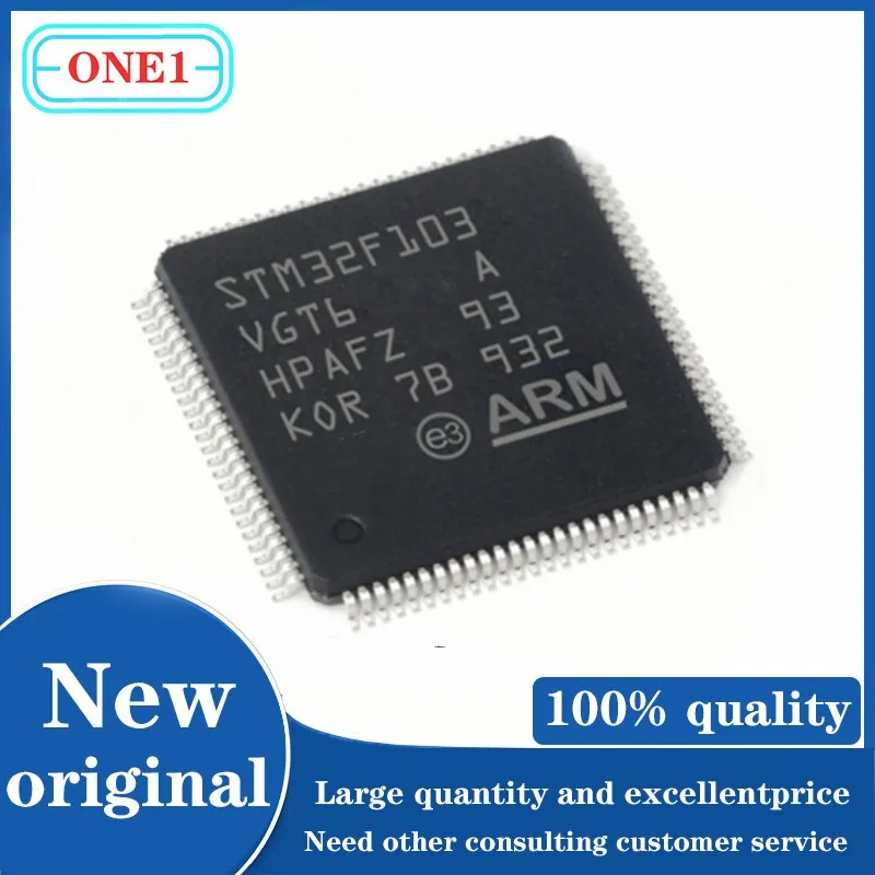 

1PCS/lot Chip New original STM32F103VGT6 STM32F103 IC MCU 32BIT 1MB FLASH 100LQFP