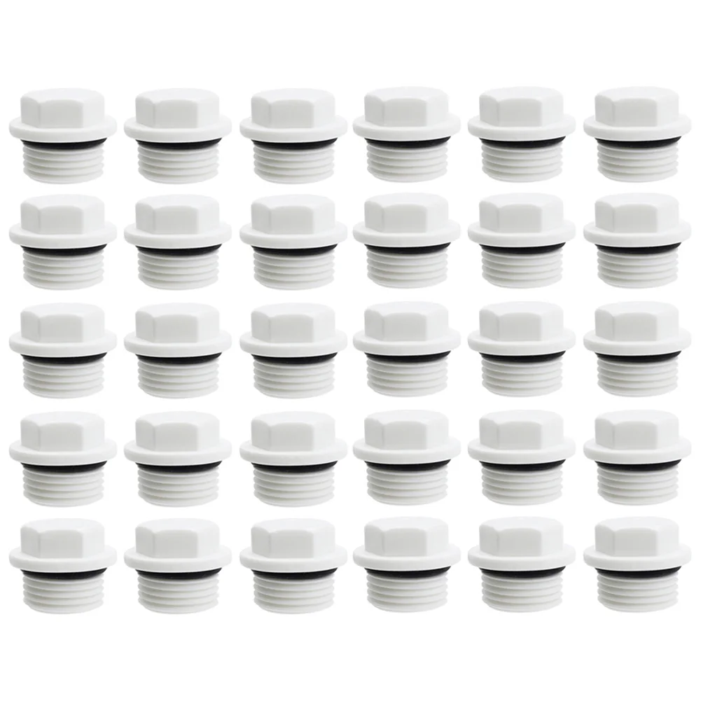 30 Threaded Sealing Cap for Water Pipe End Closures in Drip Tape Connectors Tubing Adapters and Distribution Blocks