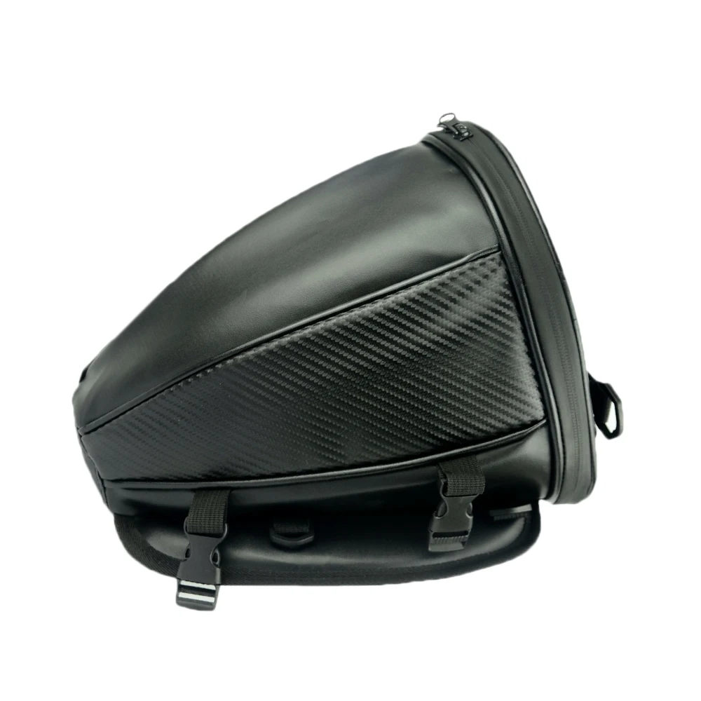 

New Motorcycle Saddlebag Tail Bag Rear Back Seat Sports Carry Bag 100% Waterproof Motorbike Bike Luggage Saddle Bag Black OEM