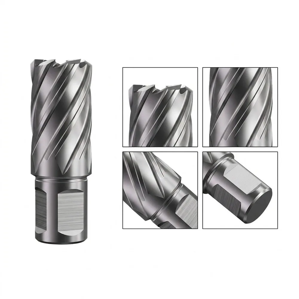 HSS Annular 30mm Depth 19mm Shank Broaching Cutting Bit For Magnetic Drill Press Metal Fabrication Industrial Tool